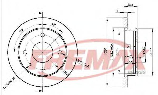 FREMAX BD2000 гальмівний диск