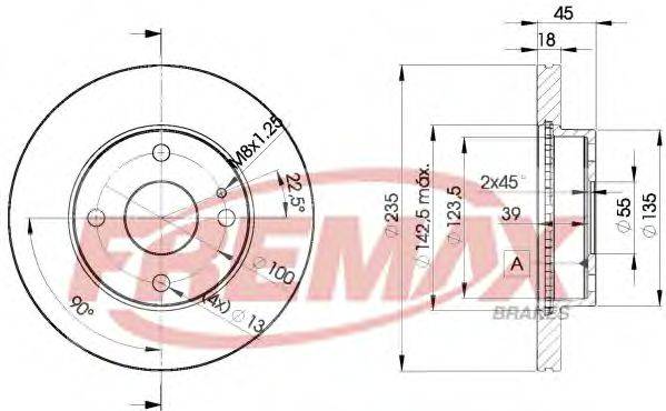 FREMAX BD3254 гальмівний диск