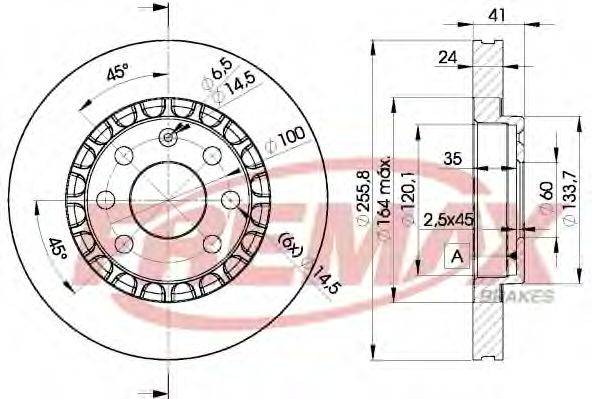 FREMAX BD9042 гальмівний диск