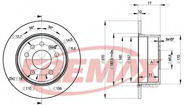 FREMAX BD9207 гальмівний диск