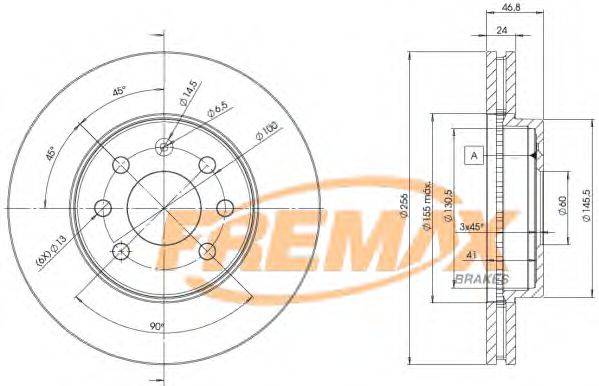 FREMAX BD2836 гальмівний диск