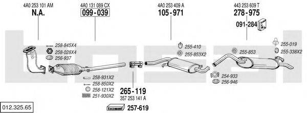 BOSAL 01232565 Система випуску ОГ