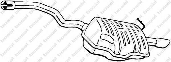 BOSAL 220453 Глушник вихлопних газів кінцевий