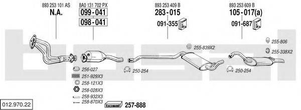 BOSAL 01297022 Система випуску ОГ