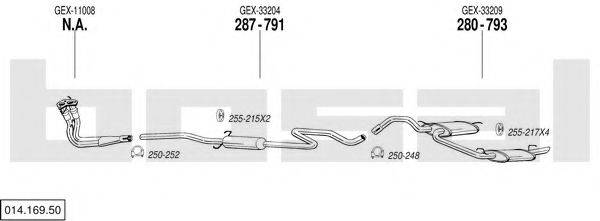 BOSAL 01416950 Система випуску ОГ