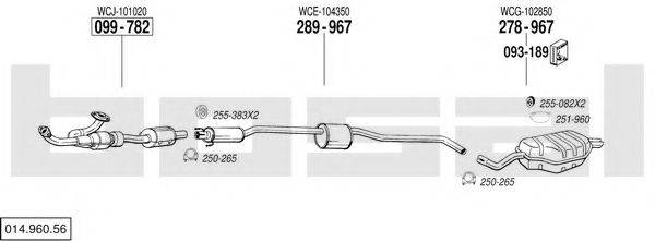 BOSAL 01496056 Система випуску ОГ