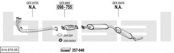 BOSAL 01497005 Система випуску ОГ