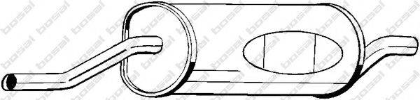 BOSAL 247893 Глушник вихлопних газів кінцевий