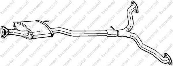 BOSAL 285387 Середній глушник вихлопних газів