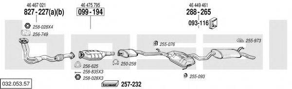 BOSAL 03205357 Система випуску ОГ