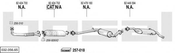 BOSAL 03205665 Система випуску ОГ