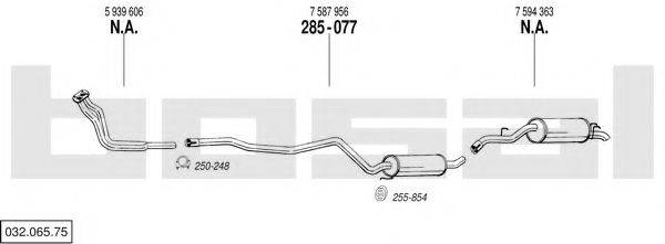 BOSAL 03206575 Система випуску ОГ