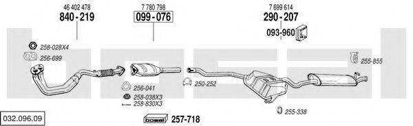 BOSAL 03209609 Система випуску ОГ