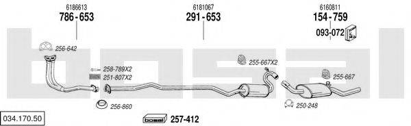 BOSAL 03417050 Система випуску ОГ