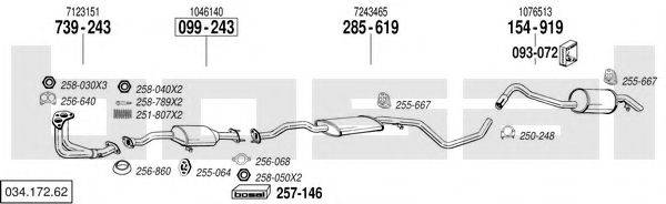 BOSAL 03417262 Система випуску ОГ