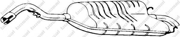 BOSAL 154043 Глушник вихлопних газів кінцевий
