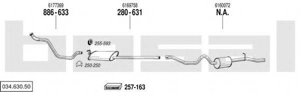 BOSAL 03463050 Система випуску ОГ