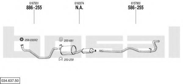 BOSAL 03463750 Система випуску ОГ