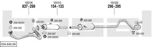 BOSAL 03464206 Система випуску ОГ