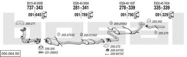 BOSAL 05006450 Система випуску ОГ