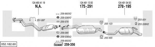 BOSAL 05218260 Система випуску ОГ