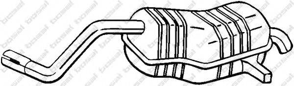 BOSAL 200515 Глушник вихлопних газів кінцевий