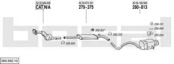 BOSAL 06699210 Система випуску ОГ