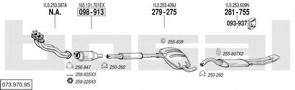 BOSAL 07397095 Система випуску ОГ