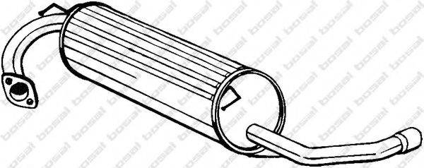 BOSAL 278839 Глушник вихлопних газів кінцевий