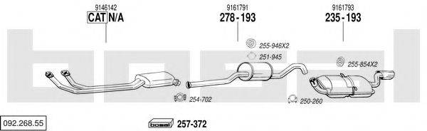 BOSAL 09226855 Система випуску ОГ