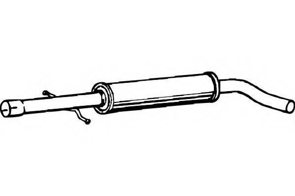 FENNO P1205 Середній глушник вихлопних газів