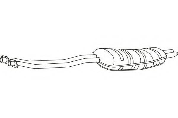 FENNO P1464 Глушник вихлопних газів кінцевий