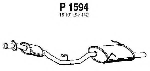 FENNO P1594 Глушник вихлопних газів кінцевий