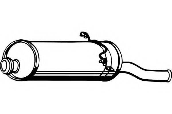 FENNO P1733 Глушник вихлопних газів кінцевий