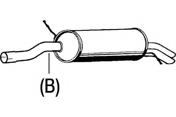 FENNO P1890 Глушник вихлопних газів кінцевий