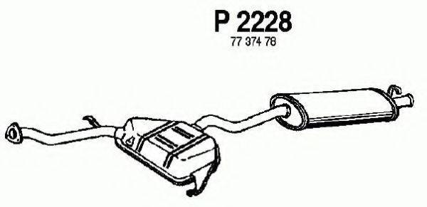 FENNO P2228 Глушник вихлопних газів кінцевий