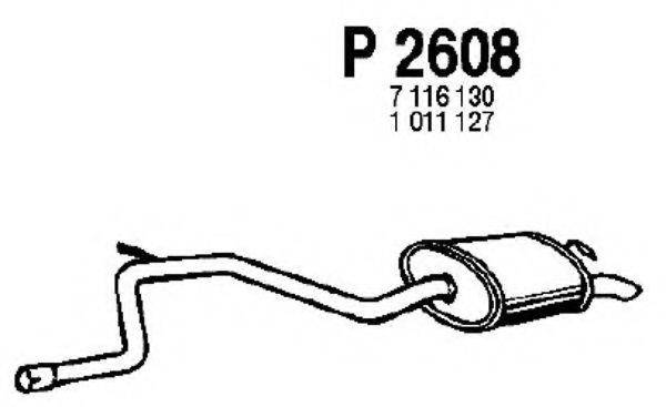 FENNO P2608 Глушник вихлопних газів кінцевий