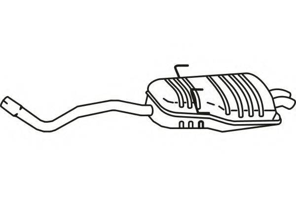 FENNO P2773 Глушник вихлопних газів кінцевий