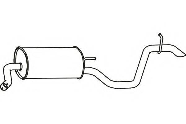 FENNO P31003 Глушник вихлопних газів кінцевий