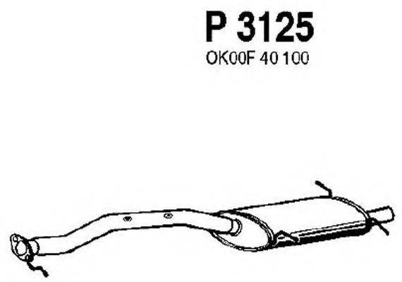 FENNO P3125 Середній глушник вихлопних газів