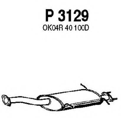 FENNO P3129 Середній глушник вихлопних газів