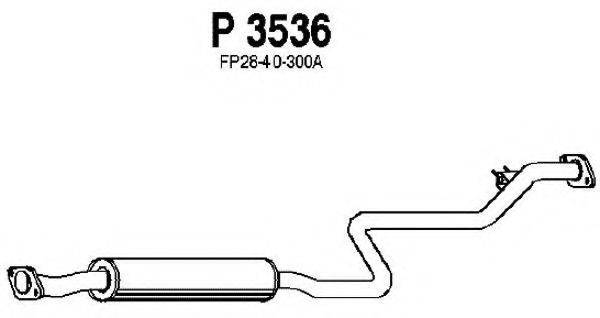 FENNO P3536 Середній глушник вихлопних газів