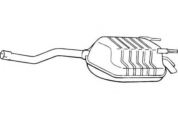 FENNO P3778 Глушник вихлопних газів кінцевий