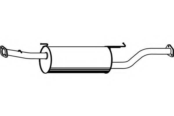 FENNO P3990 Середній глушник вихлопних газів