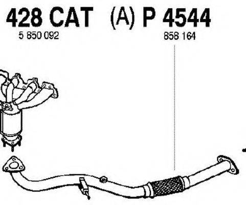 FENNO P4544 Труба вихлопного газу