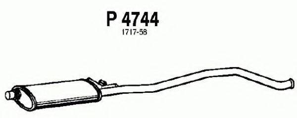 FENNO P4744 Середній глушник вихлопних газів