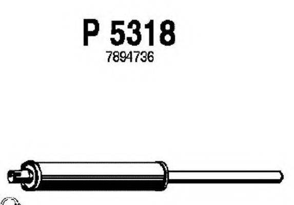 FENNO P5318 Середній глушник вихлопних газів