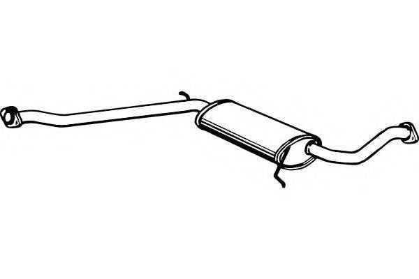 FENNO P5376 Середній глушник вихлопних газів