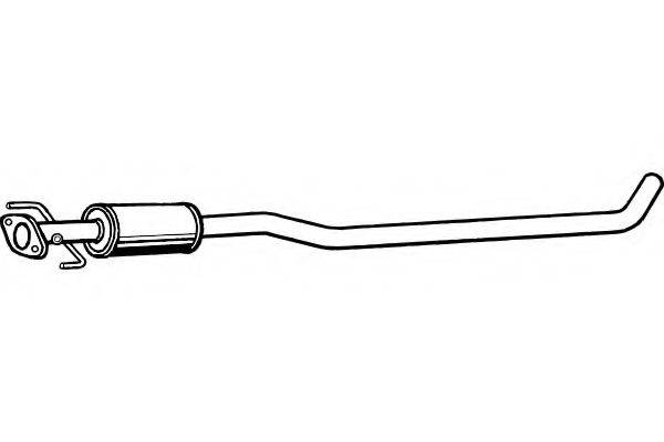 FENNO P6297 Середній глушник вихлопних газів