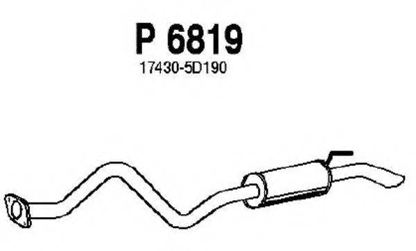 FENNO P6819 Глушник вихлопних газів кінцевий